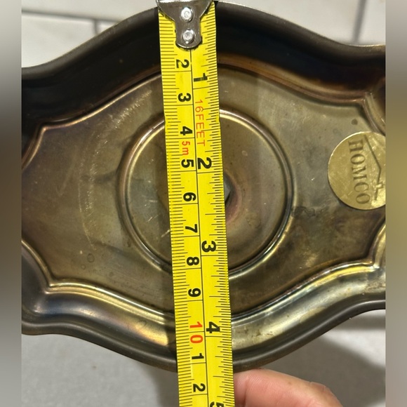 Vintage Homco Metal Gold Brass Style Wall Sconces Votive Candle Holder Cottage - Picture 7 of 10